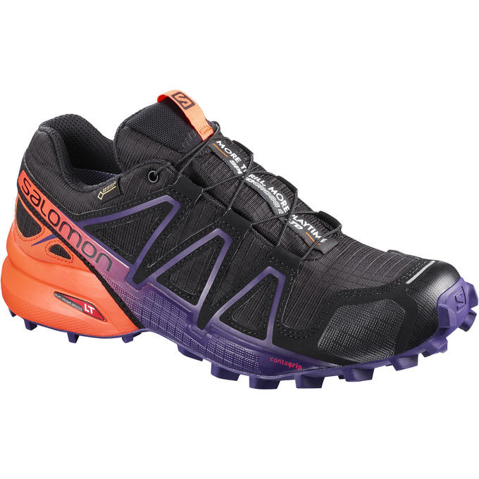 Salomon SPEEDCROSS 4 GTX® LTD W Zapatillas Trail Running Mujer - Negras - Colombia (70356-LAHD)